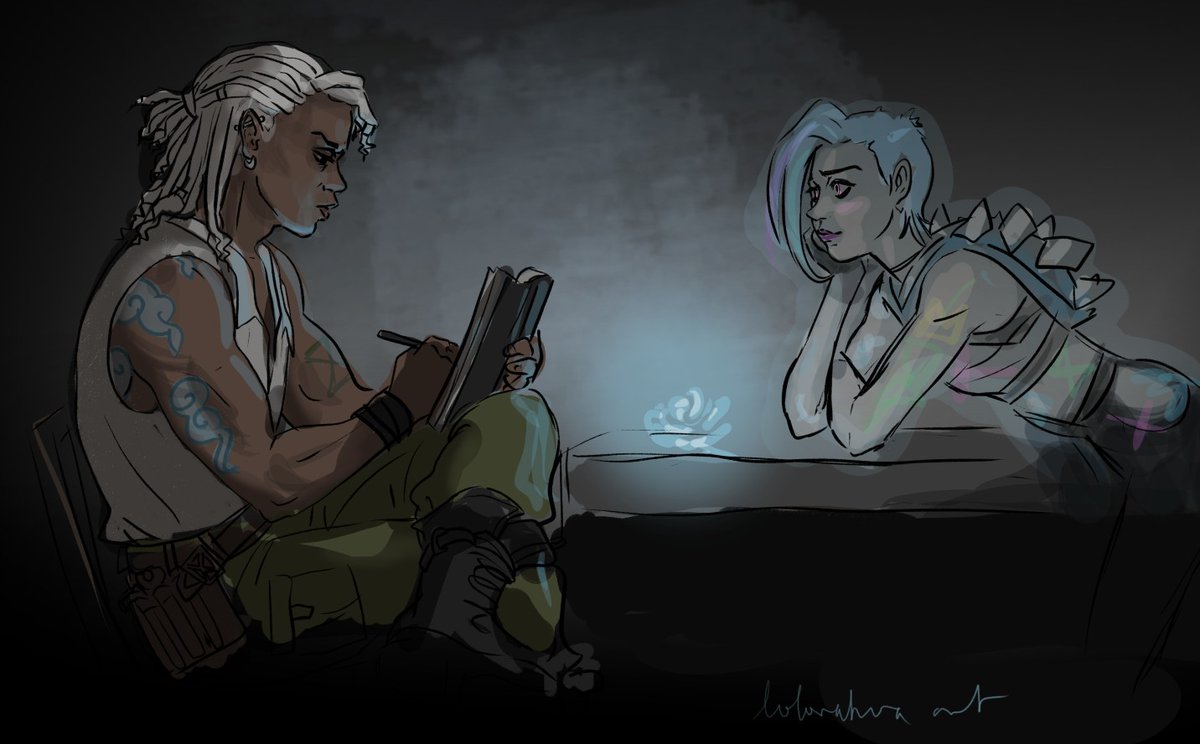 Sketchy sketch of chapter 1 of Dear Pirate, some sad angsty Timebomb I am in tears 😭😭😭 they're good tears though <a href="/jinxedbypow/">Juli❁</a> ! I swear!