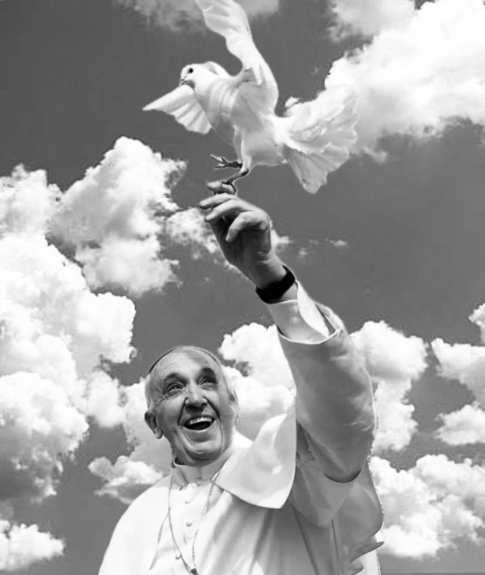 “Abbiate il coraggio di essere felici”
Riposa in Pace 
Papa Francesco 🩵