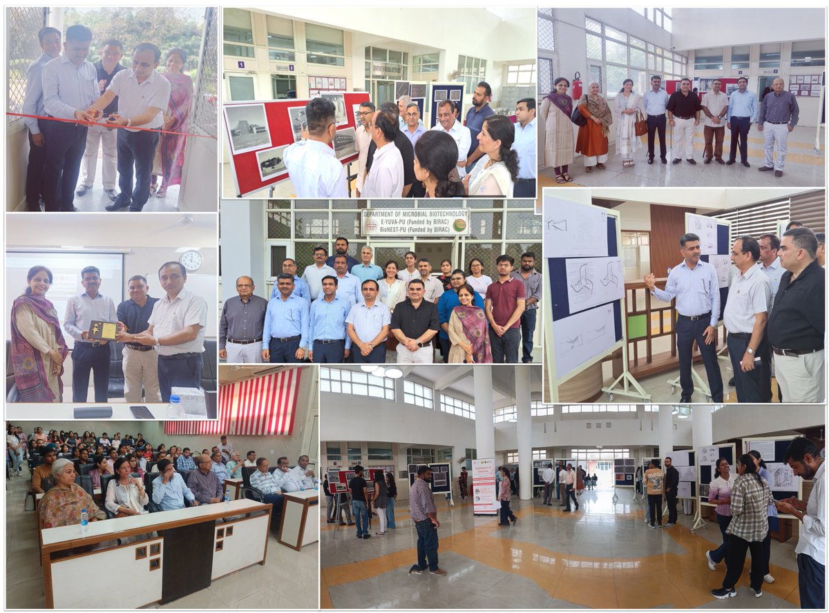 BionestPu's tweet photo. BioNEST-PU and EYC-PU in collaboration with P.U. Architect office and DMBT under the aegis of Institute’s Innovation Council (IIC-PU) celebrated ‘World Creativity and Innovation Day’ on 21st April 2025 by displaying original drawings of the buildings of Panjab University https://t.co/BZLMW1JMKe