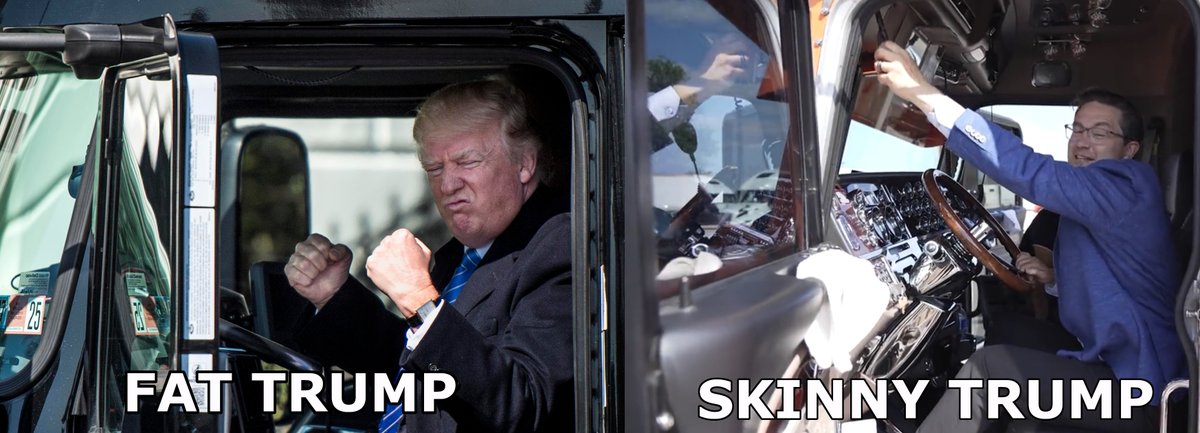 roulinski's tweet photo. #FatTrump vs #SkinnyTrump
#VoteMarkCarney https://t.co/AMASWqcT7h