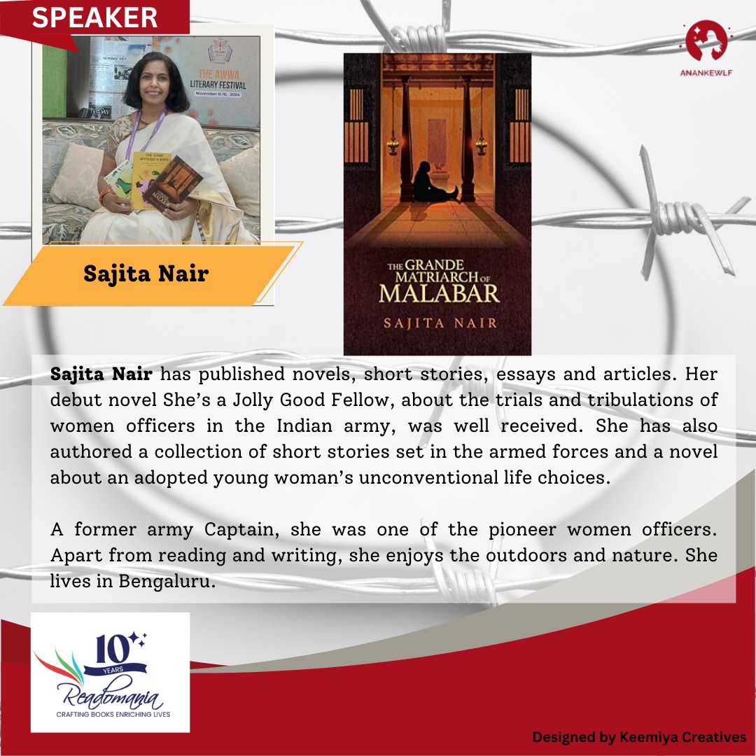 Keemiya_C's tweet photo. Sajita Nair will be joining us at Ananke's Festival of Literature 2025!
#AnankeLitFest2025 #TruthToPower #FestivalOfLiterature #KeemiyaCreatives #AnankeMagazine #VoicesThatMatter #StorytellersUnite #LitFestIndia https://t.co/wyQkuJXfWk
