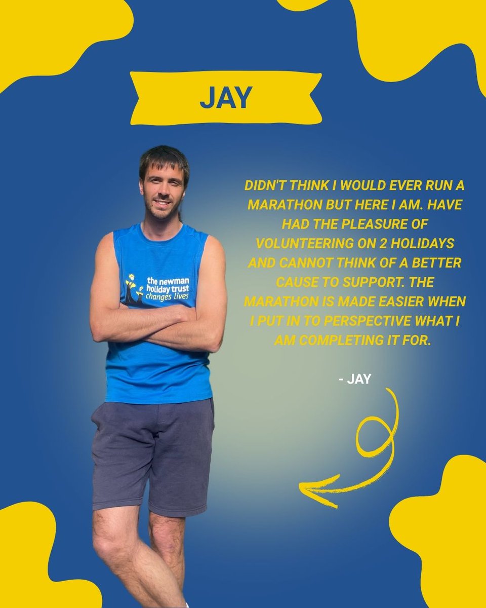 🏃‍♂️ On April 27th, Jay is running the London Marathon in support of The NHT!

Jay has volunteered with us for years &amp; has seen how powerful these holidays are for the children. From confidence-building to joyful fun, your donations help make it possible 💛

justgiving.com/page/jay-chitn…