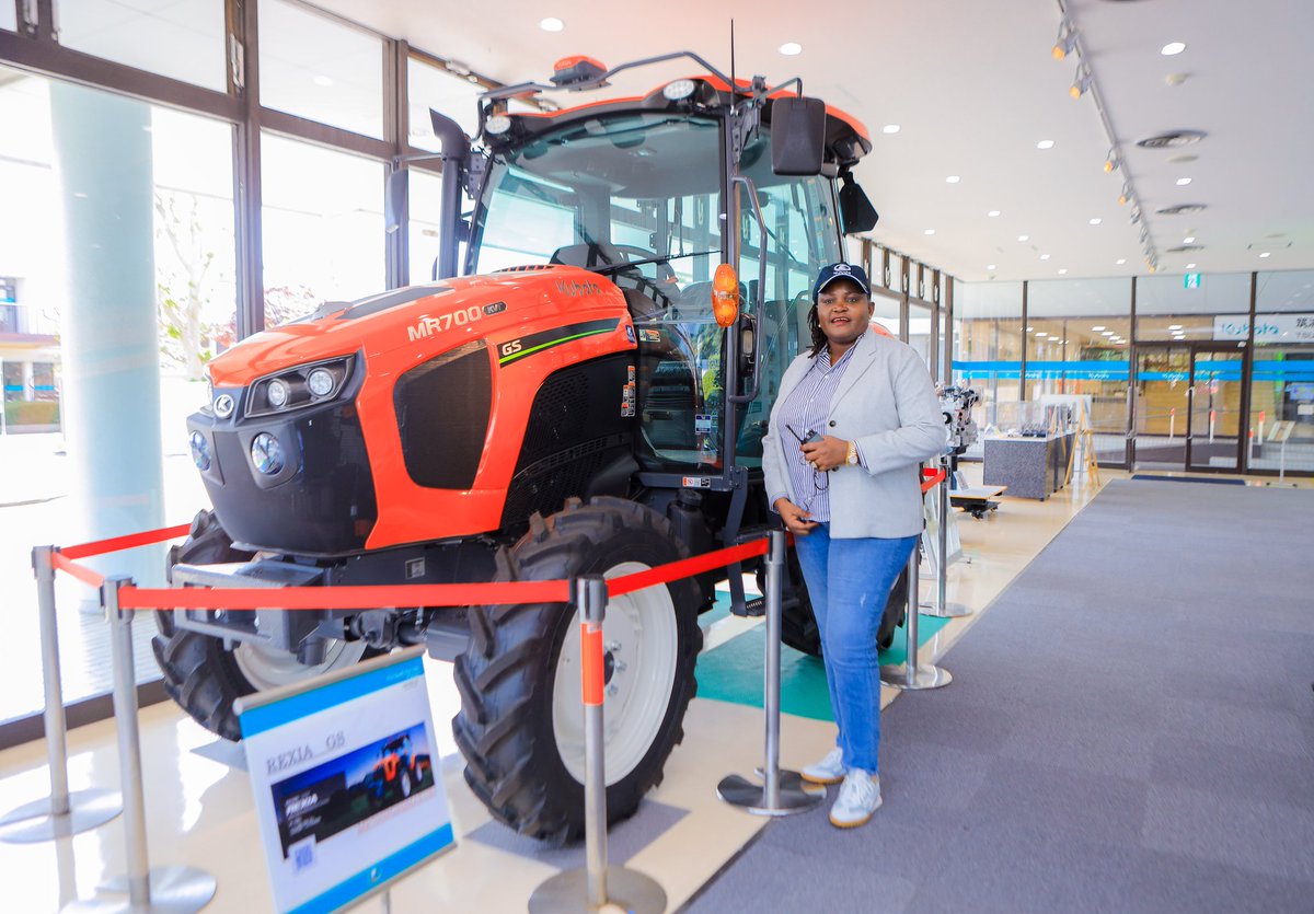 NgalulaAngelina's tweet photo. Today I had the opportunity to visit the #Kubota Cooperation plant in #Tsukuba.
It was an inspiring to witness firsthand Kubota cutting-edge innovations in agricultural machinery - especially their concept tractor, a true glimpse into the future of smart, sustainable farming. https://t.co/qaMksEs0Cq