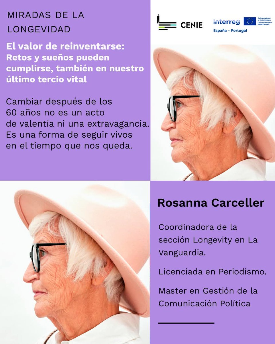 🌱 Reinventarse también en el último tercio de la vida 🌱

El "último tercio" de la vida, esa etapa que muchos asocian con el cierre de ciclos, también puede ser el inicio de una nueva aventura. Lo vemos en un nuevo artículo de Miradas de la Longevidad, que nos recuerda algo