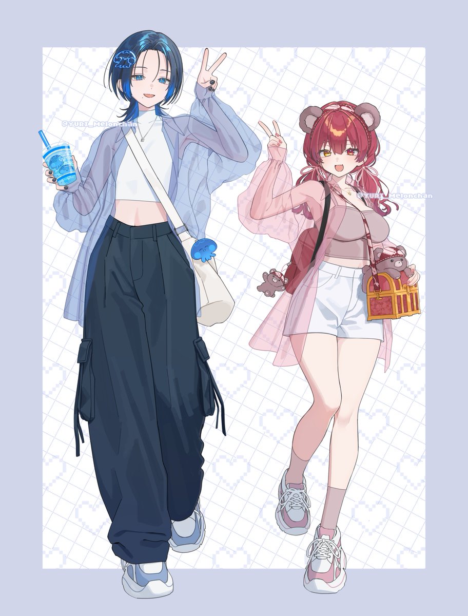 アクスタイラスト完成しました〜！⟡꙳
テーマパークデートがテーマです🪼🧸🤍

 #ホロクル9th