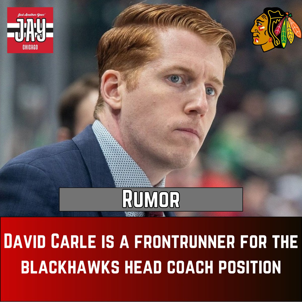 Just Another Year Chicago: Blackhawks (@jaychi_hawks) on Twitter photo According to <a href="/frank_seravalli/">Frank Seravalli</a>, David Carle is a frontrunner at the moment for the Blackhawks head coaching position.
Carle, currently the HC at Denver, is a 2x NCAA National Champion, 3x NCHC Champion, & 2x IIHF World Junior Champion.
A top HC candidate, would you want him? According to <a href="/frank_seravalli/">Frank Seravalli</a>, David Carle is a frontrunner at the moment for the Blackhawks head coaching position.
Carle, currently the HC at Denver, is a 2x NCAA National Champion, 3x NCHC Champion, & 2x IIHF World Junior Champion.
A top HC candidate, would you want him?