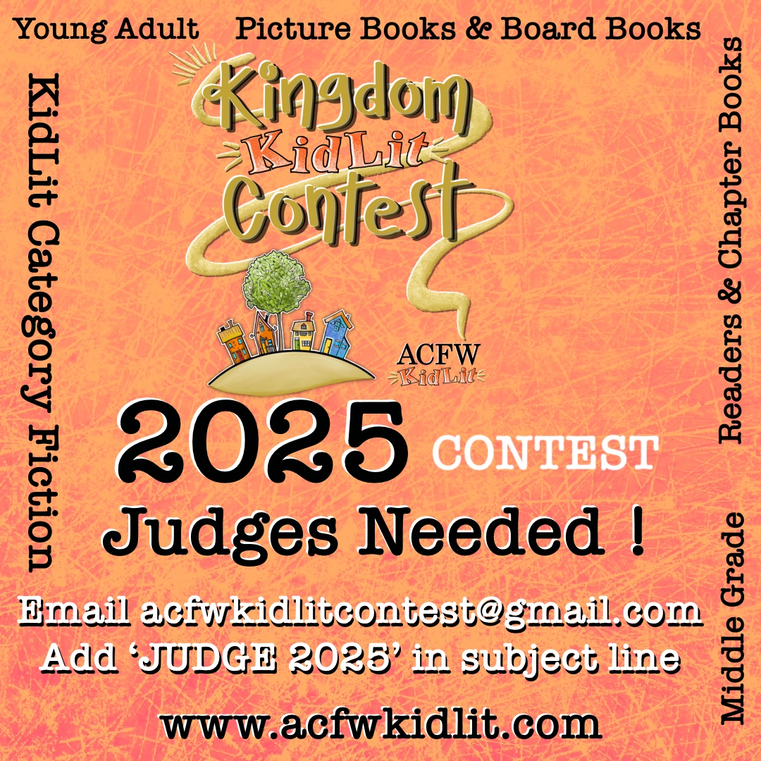 📚 Love clean kids’ books? Help us judge the ACFW KidLit Contest! No experience needed—just a love for story. Sign up here: acfwkidlit.com/volunteers 

#ACFW #KidLit #CleanReads #FaithBasedFiction #VolunteerReaders