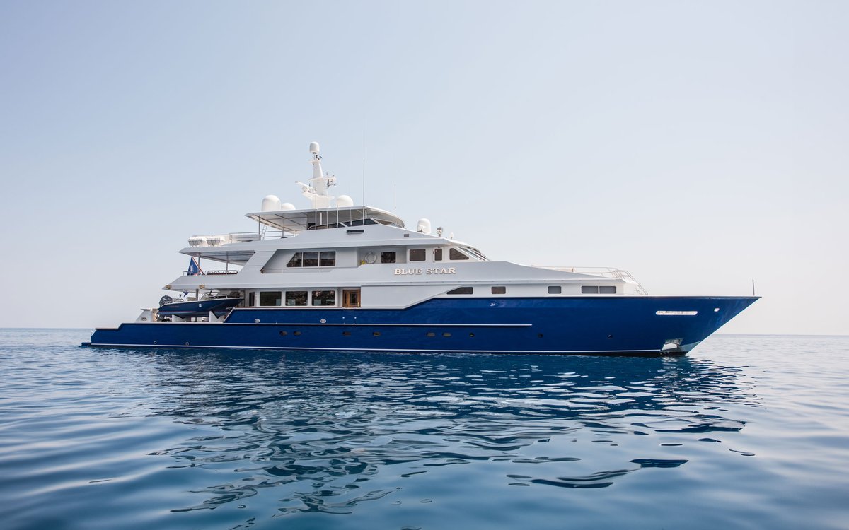OCyachts's tweet photo. 🌍 From Alaska to the Far East—BLUE STAR has done it all.

This 45m explorer by Keith Marine pairs, recently refitted and in excellent condition, is ready for serious blue water adventures.

Asking price is EUR 7,950,000.

🔗https://t.co/eGQV3IIGko https://t.co/bwQVbhug93