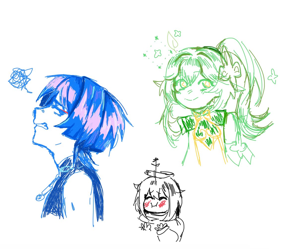 ZAAAACn's tweet image. Some old sketches until I get out of this hell that is art block