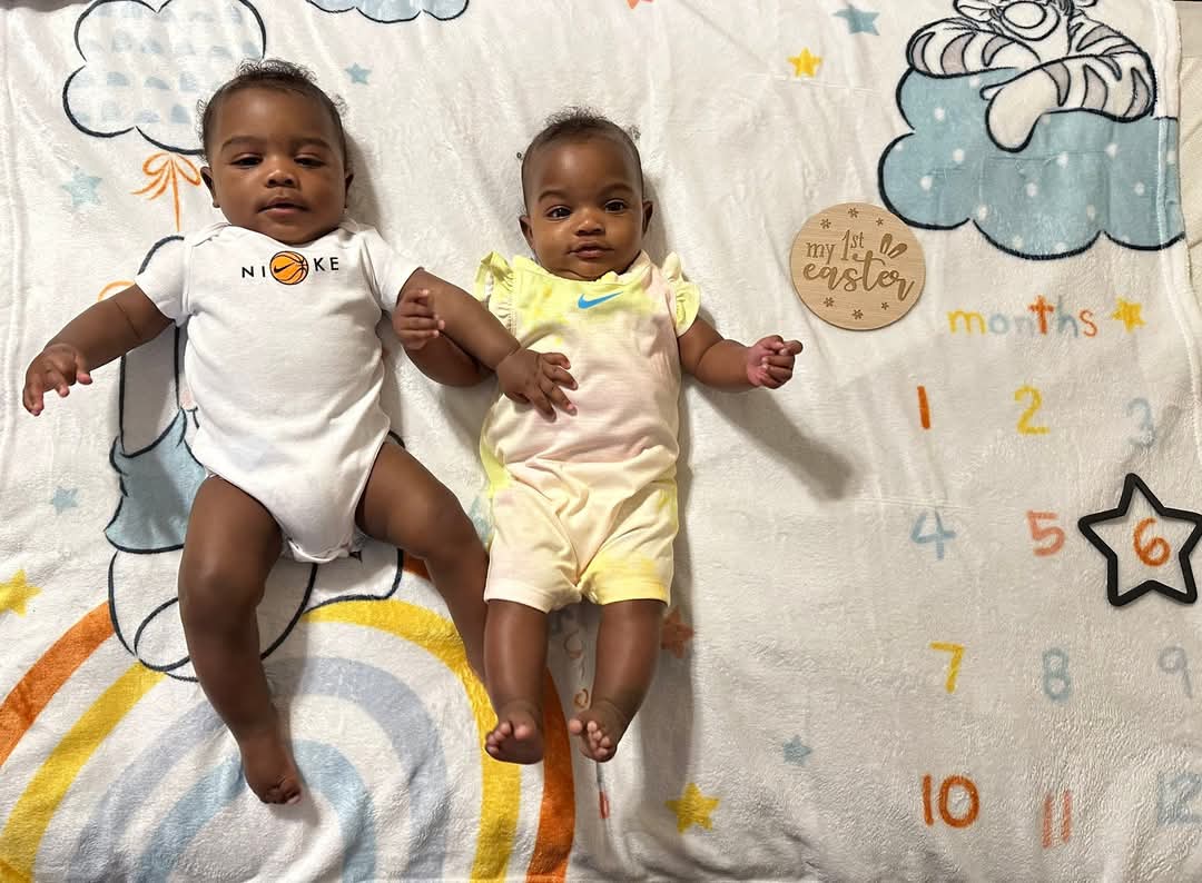 the_mrs_bisasor's tweet photo. You have been on this Earth for 6 months.....I have watched you both grow and develop your little personalities! Happy 6 months my babies! Mommy loves you! #twinlove #twinmom #easter2025 #halfwaytoone❤️ https://t.co/pS1Yz8qei6