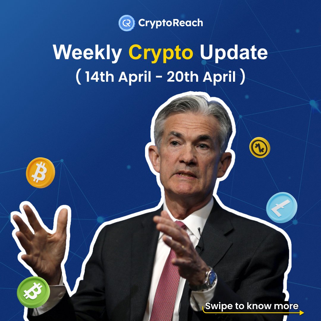 CryptoReachApp's tweet photo. ЁЯЪи Big week in crypto! From Fed Chair Powell hinting at softer rules to KiloExтАЩs hacker doing a full 180 and returning $7.5M ЁЯСА
#CryptoReach #trending #explprepage #CryptoNews #Web3Updates #Powell #CryptoRegulation #Stablecoins #EasterMonday #PopeFrancis https://t.co/VeCUFXrhRg