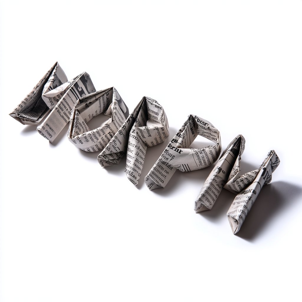 Make origami stuff with midjourney v7 :)

Prompt:
"a construcion crane as newspaper origami, isolated"

"the word "MORPH" as newspaper origami, isolated"