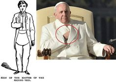 Vision4theBlind's tweet photo. Pope Francis displaying the hidden hand pose https://t.co/ZHmfMV44W0
