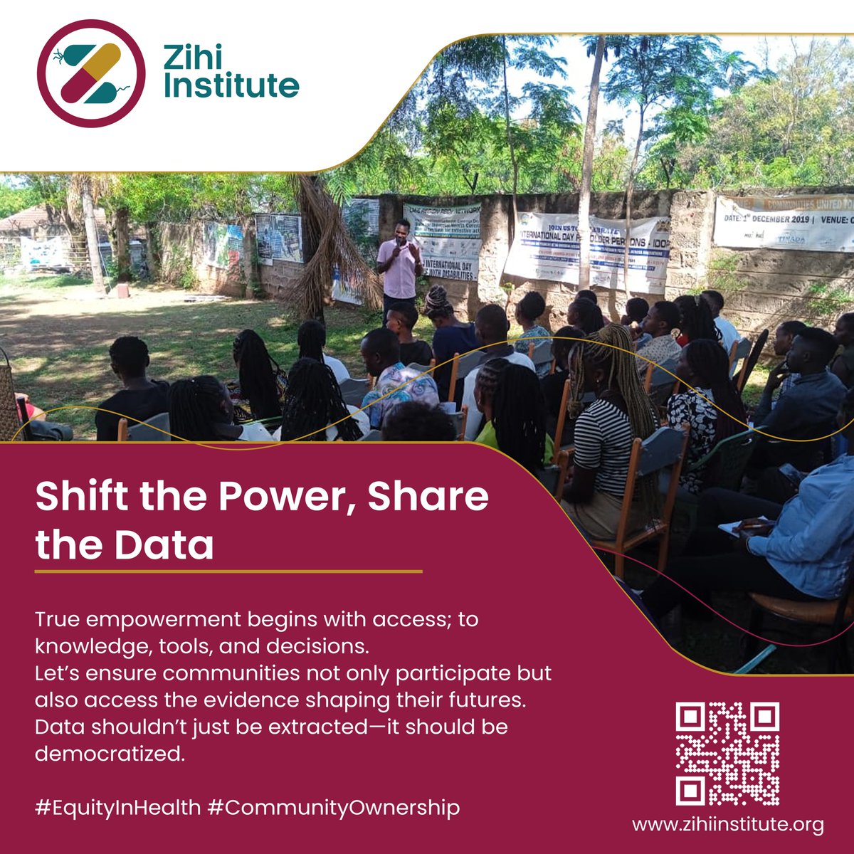 zihiinstitute's tweet image. Community research shouldn’t end in journals or boardrooms. If findings don’t reach the people most affected, they lose meaning. Let’s share evidence with communities, not just about them; but for them. #EvidenceToAction #CommunityLedResearch #HealthEquity #ResearchJustice
