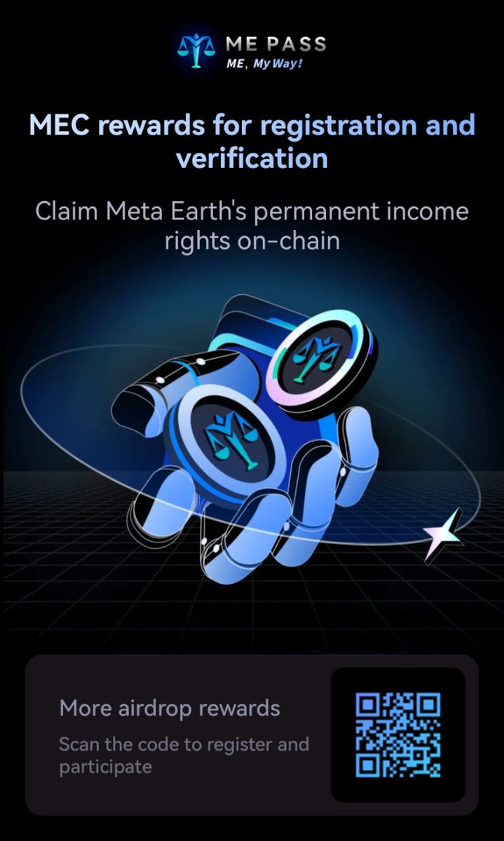 TechTreny's tweet image. FREE Daily $1–$10 Airdrop with Mepass!
4 simple steps:
Download the Mepass
Sign up and enter the invite code: dcvnghna
Login and create your wallet.

Verify your face to instantly receive 1 MEC = $4.06 USDC (only for users with invite code).
#Airdrop #INIT #BTC #CryptoAirdrop