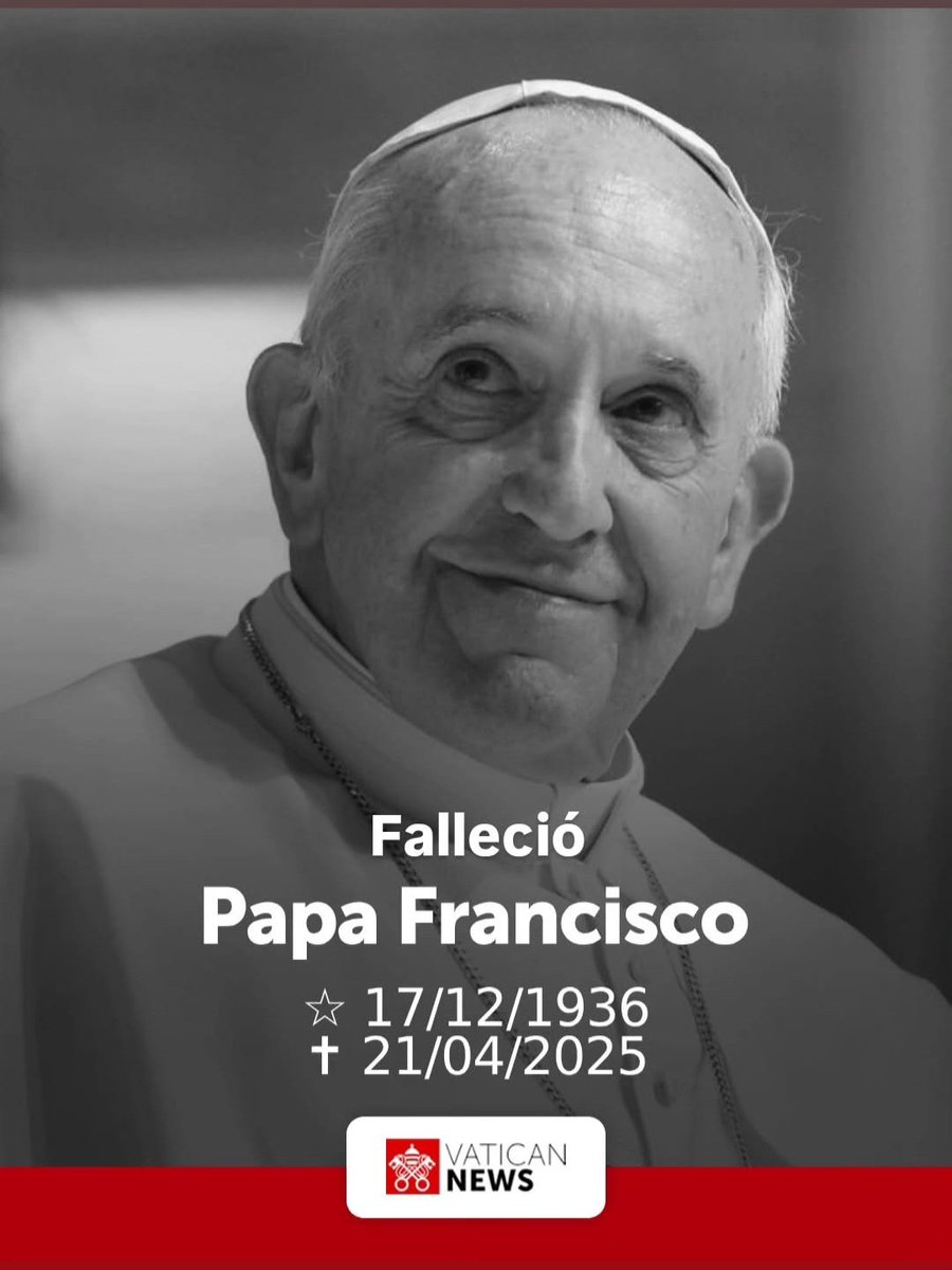 El papa Francisco, primer pontífice latinoamericano, falleció este lunes 21 de abril a la edad de 88 años. El anuncio fue hecho de manera oficial por cardenales voceros de El Vaticano. Fue reconocido por su humildad y su preocupación por los pobres.