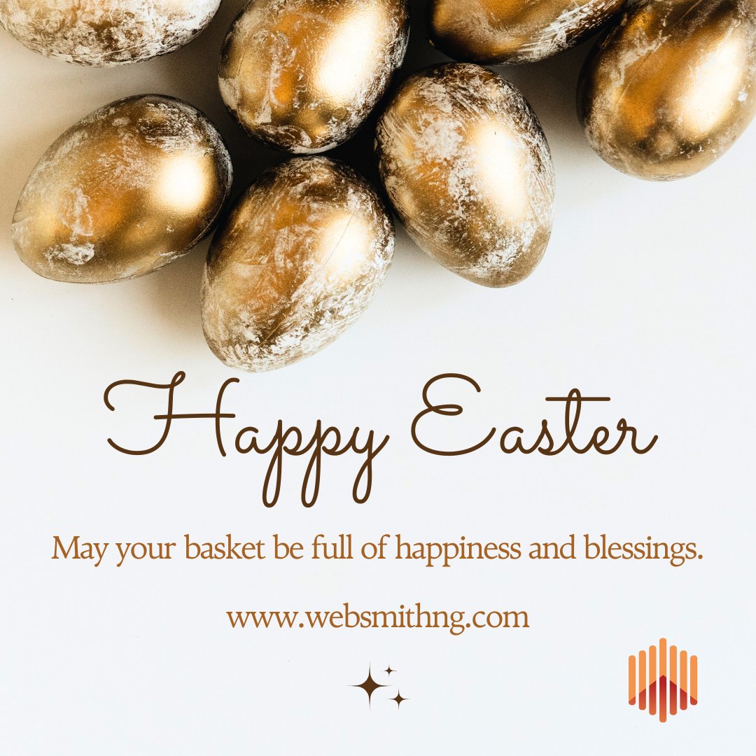WebSmithNG's tweet photo. Happy Easter to you and your family! 

May your day be filled with warmth, happiness, and fun!

#WebSmithNG #HappyEaster #HappyEaster2025 https://t.co/TBY2OlJBXL