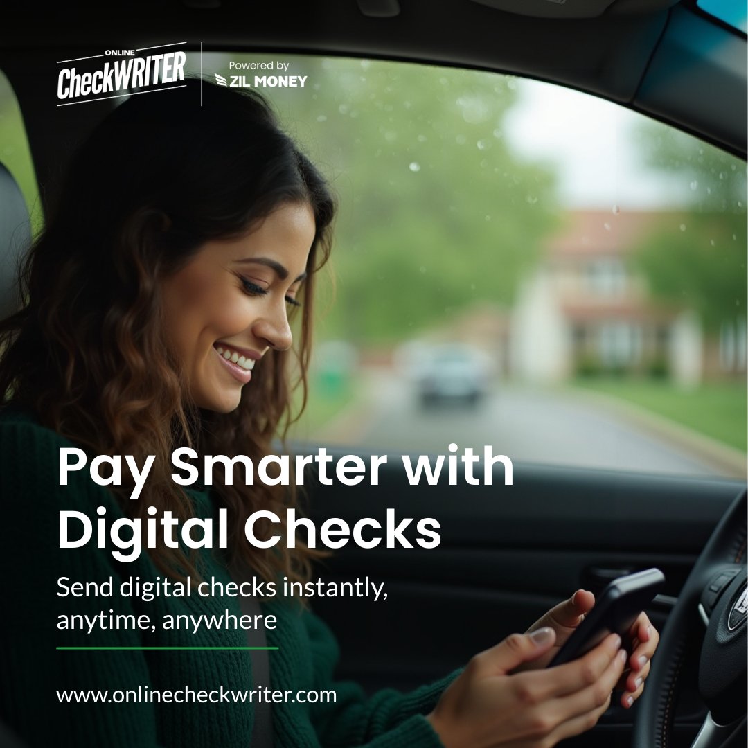 webcheckwriter's tweet image. Create and send digital checks anytime with OnlineCheckWriter.com – Powered by Zil Money. Save time and money with instant check printing from your office.

Learn more: onlinecheckwriter.com/digital-checks

Click here for interactive demo: onlinecheckwriter.storylane.io/share/glw1zvgm…

#DigitalChecks…
