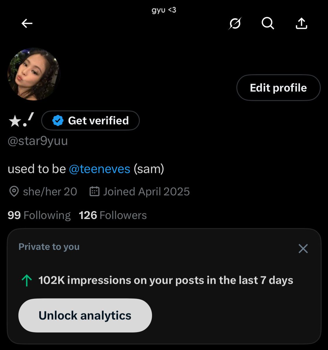 how th is my nugu ahh acc getting 100k impressions??