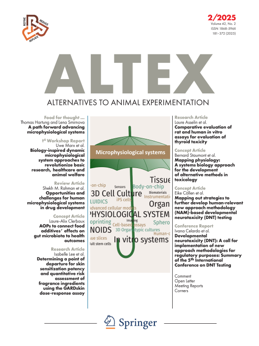 Check out these must-read papers in the latest issue of ALTEX. Some of our picks relevant to non-regulatory research below 👇  altex.org/index.php/alte…