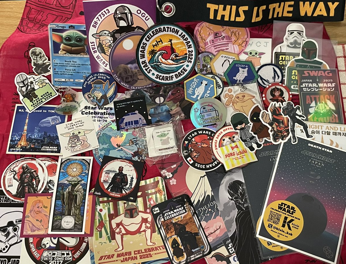 SWAG文化、超超楽しかったのでスターウォーズに限らず広がればいいなぁと思いました！！国内外問わず交換して下さった方々ありがとうございました🙏🙏🙏

#SWAG #SWCJ2025 #StarWarsCelebration