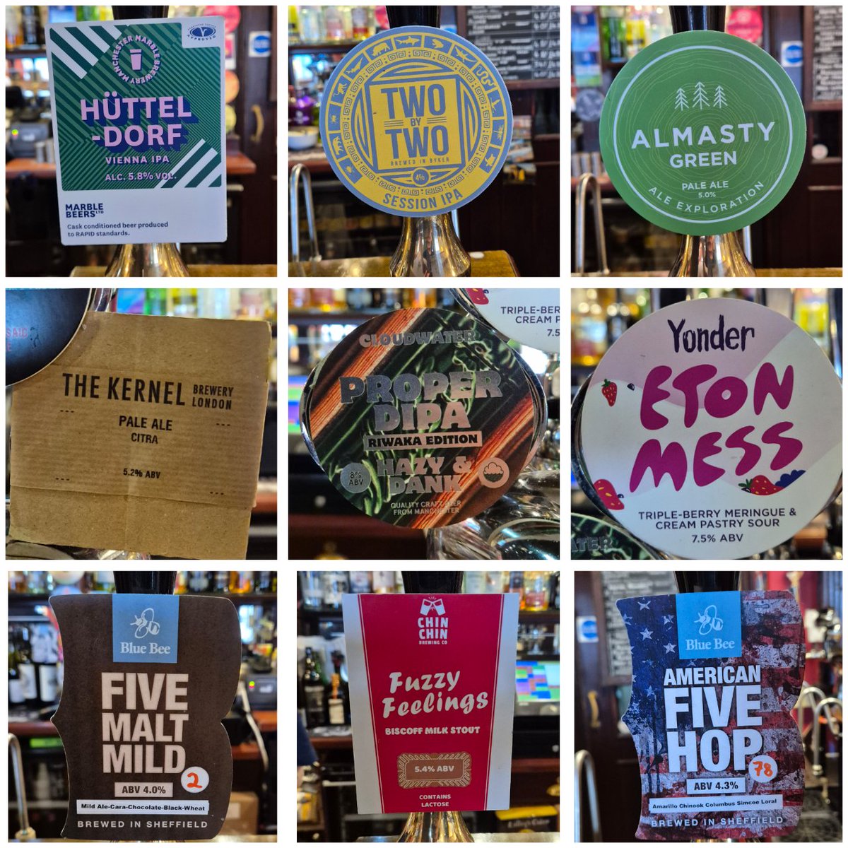 It's the last day of the long Easter weekend, plus it's quiz night from 9pm. Here's a selection of the beers on the bar now from <a href="/marblebrewers/">Marble Brewery</a> <a href="/TwoByTwoBrewing/">TwoByTwo</a> <a href="/AlmastyBrewCo/">Almasty Brewing Co</a> <a href="/BrewYonder/">Yonder Brewing & Blending</a> <a href="/kernelbrewery/">Kernel Brewery</a> <a href="/cloudwaterbrew/">Cloudwater Brew Co</a> <a href="/ChinChinBrewing/">Chin Chin Brewing</a> <a href="/BlueBeeBrewery/">Blue Bee Brewery</a>