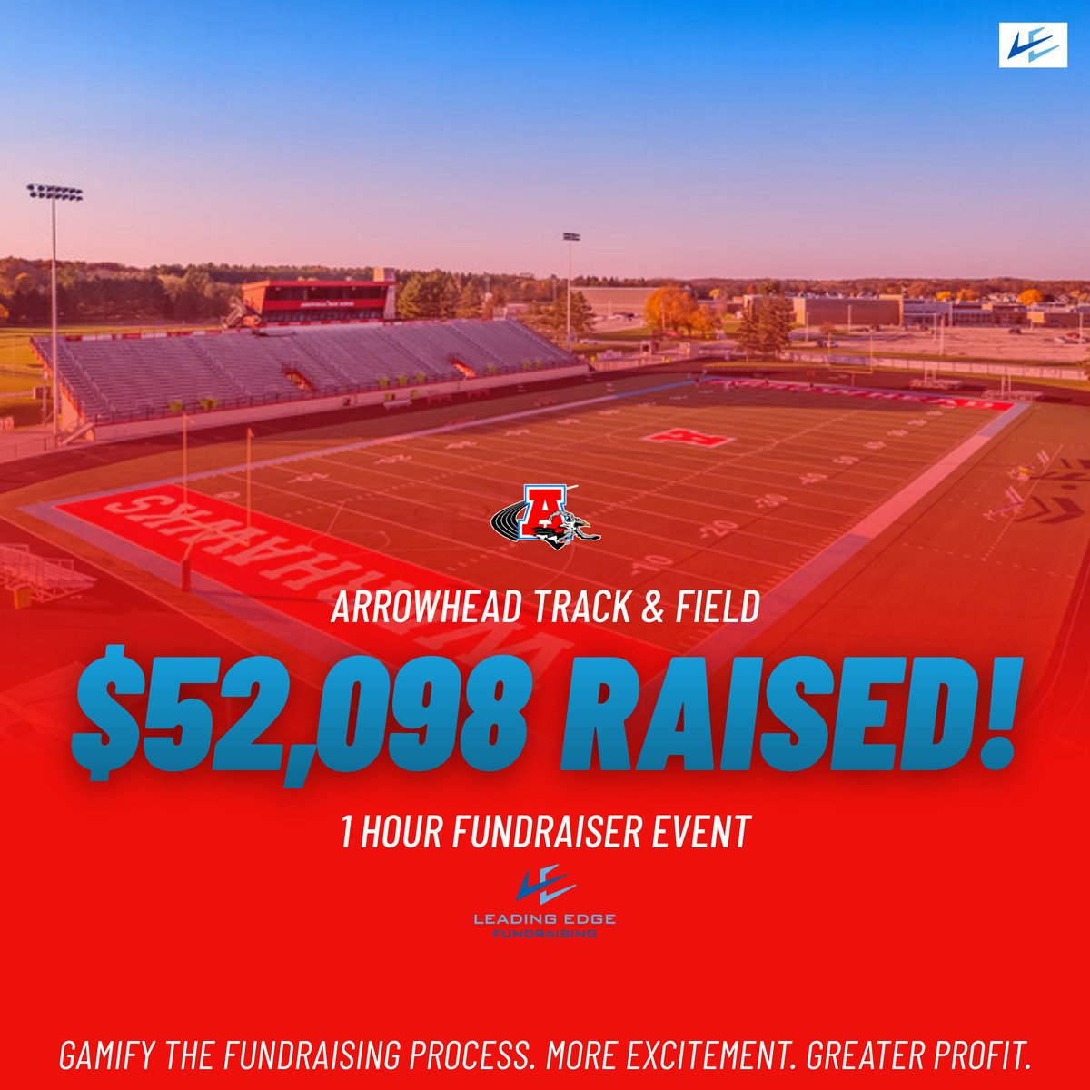 The Arrowhead T&amp;F program had some big goals to accomplish off the track through fundraising this spring &amp; the many proud supporters of Warhawk T&amp;F stepped up in a big way to make that possible!🙏 Great job to Head Coaches Herriot &amp; Clark, the coaching staff &amp; athletes!👏 #ELITE