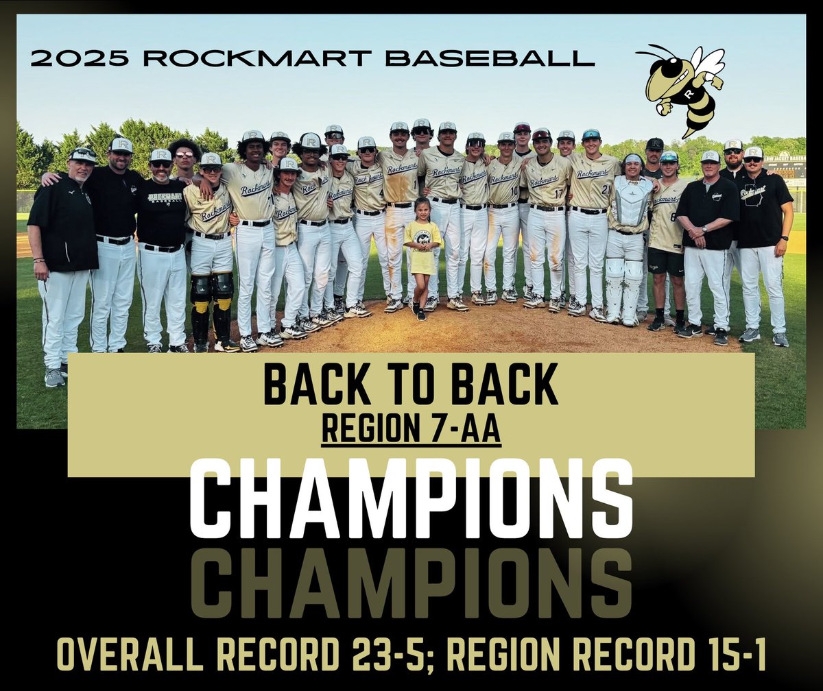 JACKETS 🐝 HAVE SECURED CONSECUTIVE REGION TITLES 🏆 FOR THE FIRST TIME IN PROGRAM HISTORY!!! #Back2Back