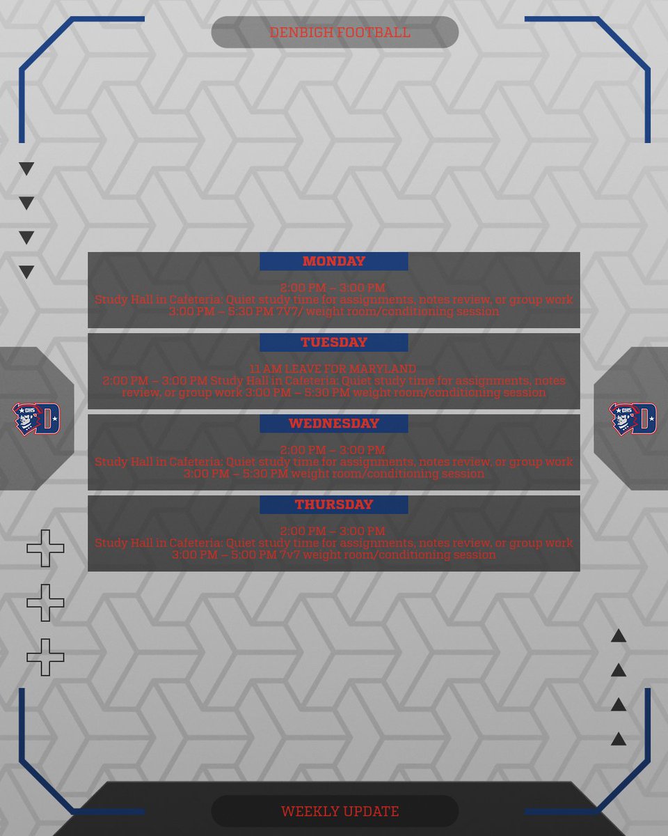 Denbigh Football (@dhsfootball757) on Twitter photo 