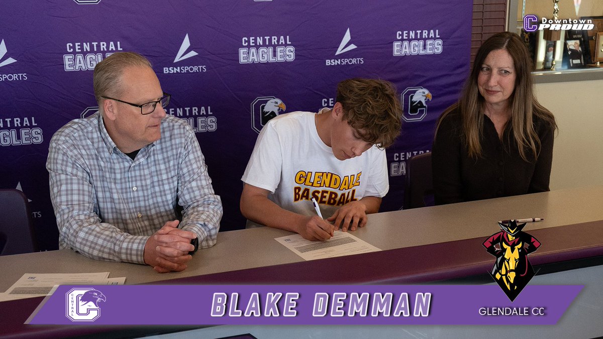 Omaha Central High Athletic Department (@opschsath) on Twitter photo Last week <a href="/OPSCHSBSB/">Central Baseball</a>'s own Blake Demman signed participated in the tradition of signing on to continue his baseball career at the next level. Demman will compete at <a href="/VaqueroBaseball/">Glendale CC Baseball</a> in the fall of 2025. We couldn't be prouder of his accomplishments #DowntownProud Last week <a href="/OPSCHSBSB/">Central Baseball</a>'s own Blake Demman signed participated in the tradition of signing on to continue his baseball career at the next level. Demman will compete at <a href="/VaqueroBaseball/">Glendale CC Baseball</a> in the fall of 2025. We couldn't be prouder of his accomplishments #DowntownProud