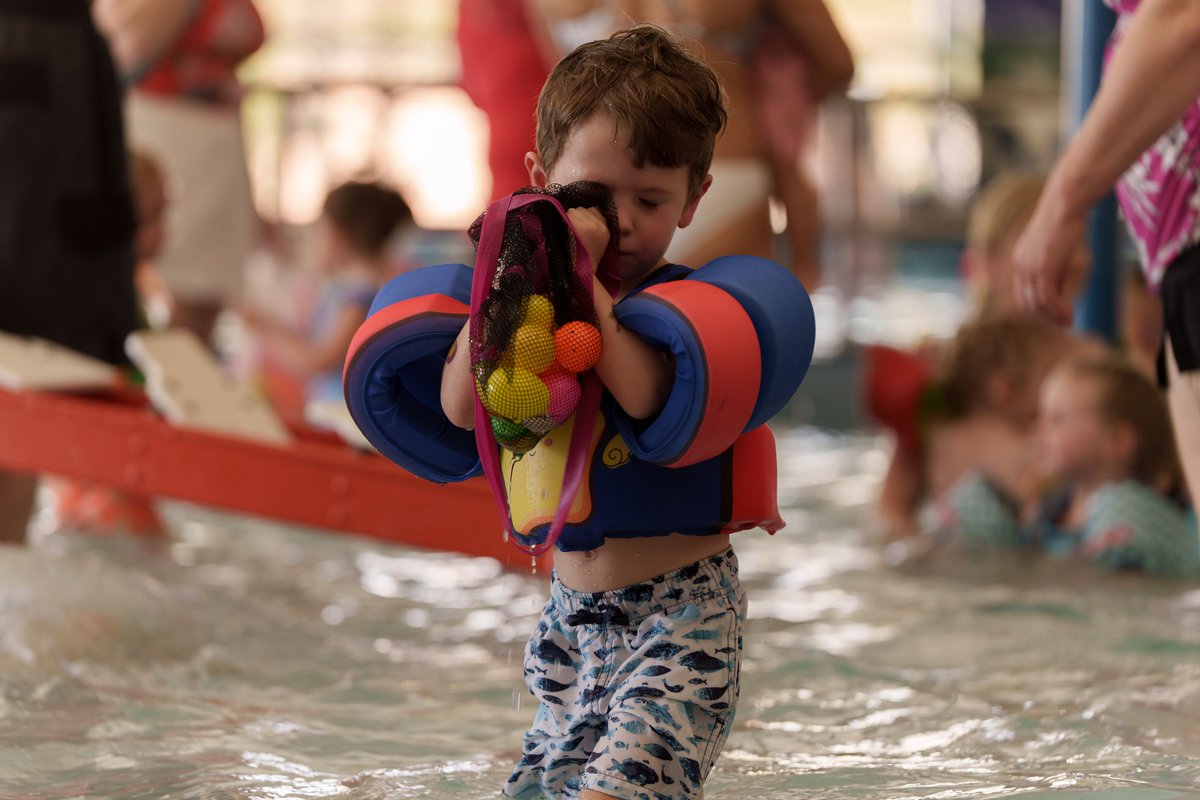 Last week, the Delta College Fitness &amp; Rec Center held their annual Splish Splash Egg Dash! 💦💦 Children ages 1–14 splished, splashed and dashed for hundreds of eggs floating in the pool! 💦💦 #TheDeltaWay