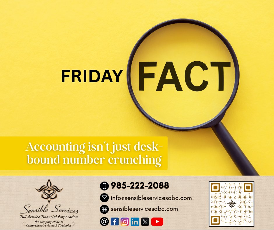 SSABCLLC's tweet image. Accounting today is much more than sitting at a desk crunching numbers!
#friday #FridayFacts #accounting #facts #NumberCrunching