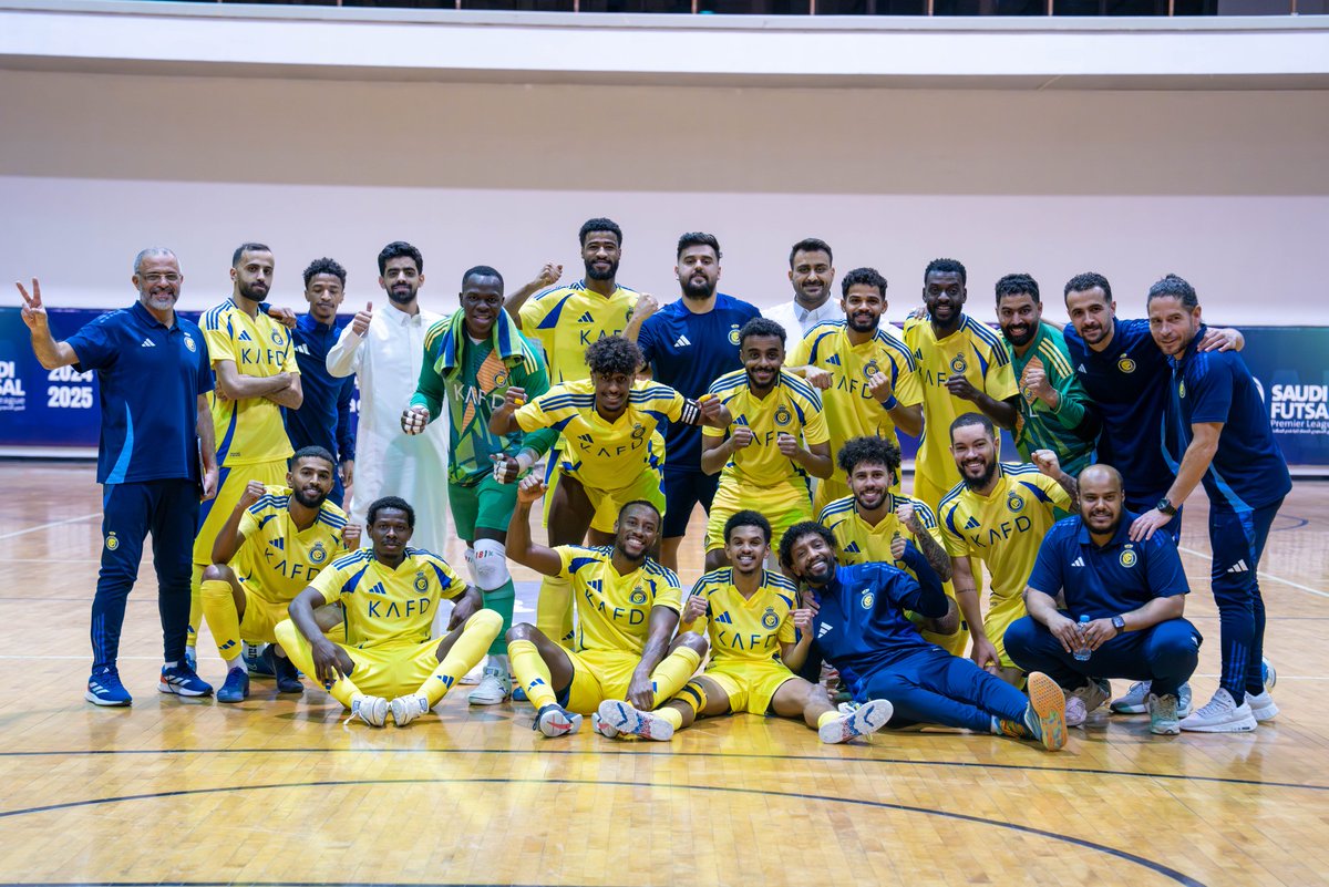 ⚽ || أبطال صالات #النصر يفتتحون الدور النهائي بالفوز على الرياض برباعية 🤩👏

مبروووك يا نجوم 🔥💛
#رياضات_النصر_المختلفة