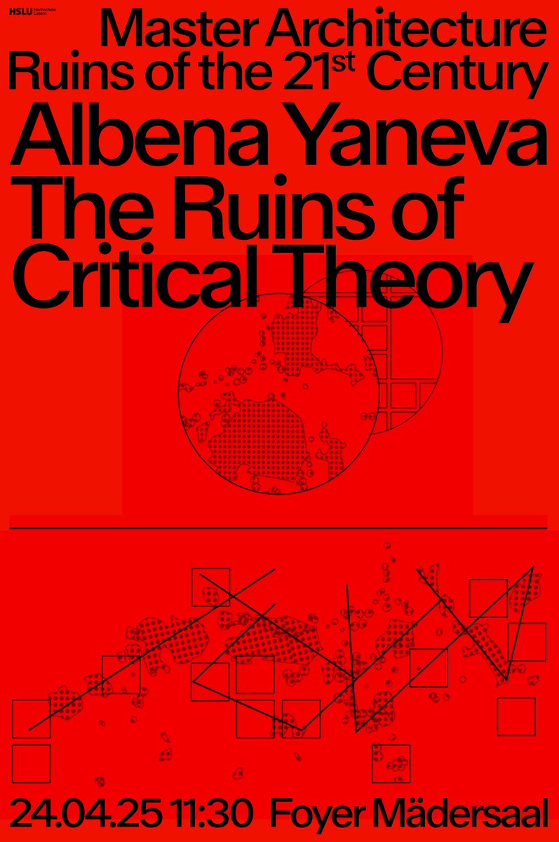 Looking forward to my lecture in the Institute for Architecture at the Hochschule Luzern Technik &amp; Architektur in Lucern on 24 April, 11.30am. If you are around, join👇