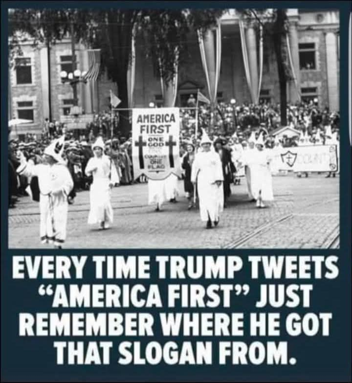 All the profiles here that have "America First" in them. This is what they mean.