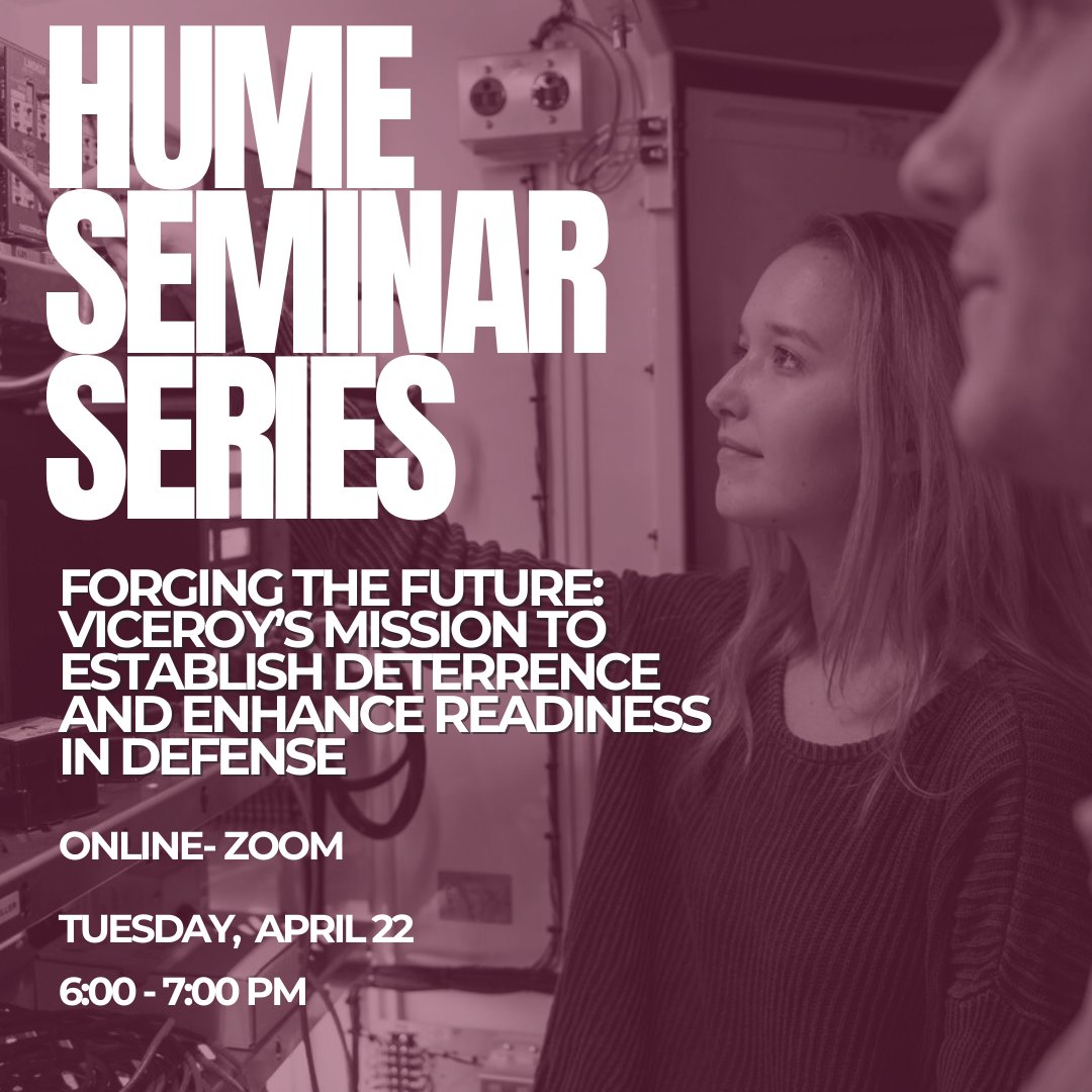 Join us tomorrow, April 22 for a panel to learn about how VICEROY is preparing students to handle threats in the cyber and electromagnetic spectrum. Register now for the last Hume seminar for the semester!

hume.vt.edu/engagement/eve…