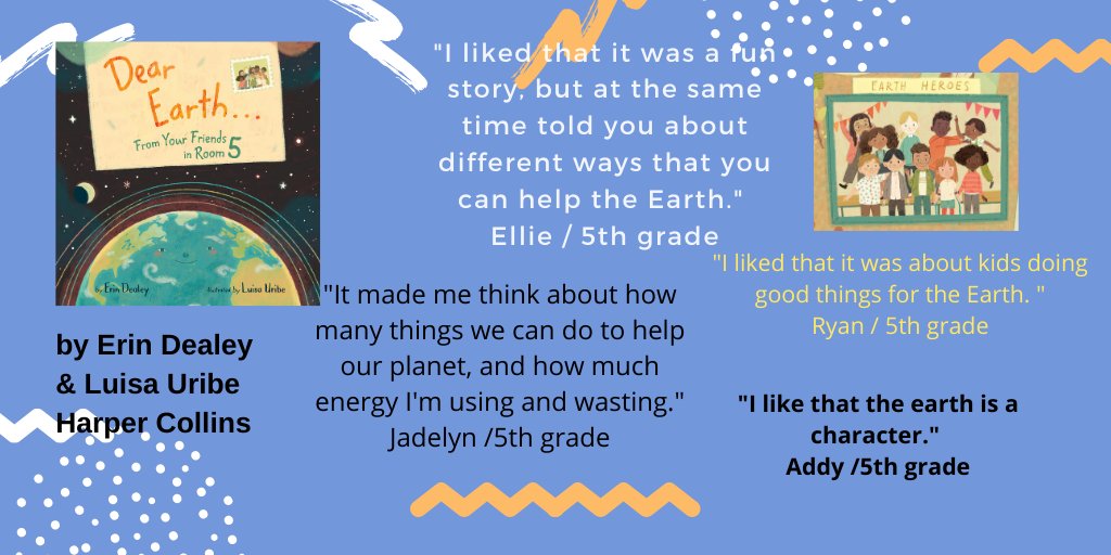 Erin Dealey โฎ๏ธ ๐ DEAR EARTH = Happy EARTH Year! (@erindealey) on Twitter photo Dear #teachertwitter & #librarian pals-- Who needs easy #EarthDay2025 Lesson Plans?
DEAR EARTH...From Your Friends in Rm 5 Illus. Luisa Uribe <a href="/HarperStacks/">HarperStacks ๐</a>
FREE TPT activities here: teacherspayteachers.com/store/erin-deaโฆ
On <a href="/TeachingBooks/">TeachingBooks</a> here -- + a read-aloud school.teachingbooks.net/tb.cgi?tid=797โฆ Dear #teachertwitter & #librarian pals-- Who needs easy #EarthDay2025 Lesson Plans?
DEAR EARTH...From Your Friends in Rm 5 Illus. Luisa Uribe <a href="/HarperStacks/">HarperStacks ๐</a>
FREE TPT activities here: teacherspayteachers.com/store/erin-deaโฆ
On <a href="/TeachingBooks/">TeachingBooks</a> here -- + a read-aloud school.teachingbooks.net/tb.cgi?tid=797โฆ