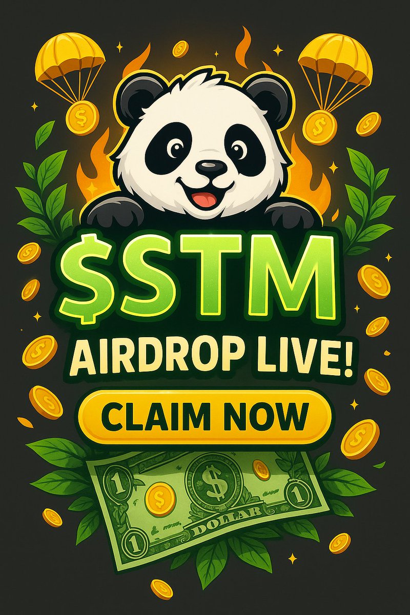 ⭐️ $STM AIRDROP ⭐️ (1% SUPPLY - 10B)

1⃣ Follow us + RT
3⃣ Drop your BEP20 Addy (BNB)

Don't drop your CEX BNB Addy, 
this won't work, we are only on DEX.

40,000,000 $STM EACH 
FIRST 250 🔒 NO RESEND ❌