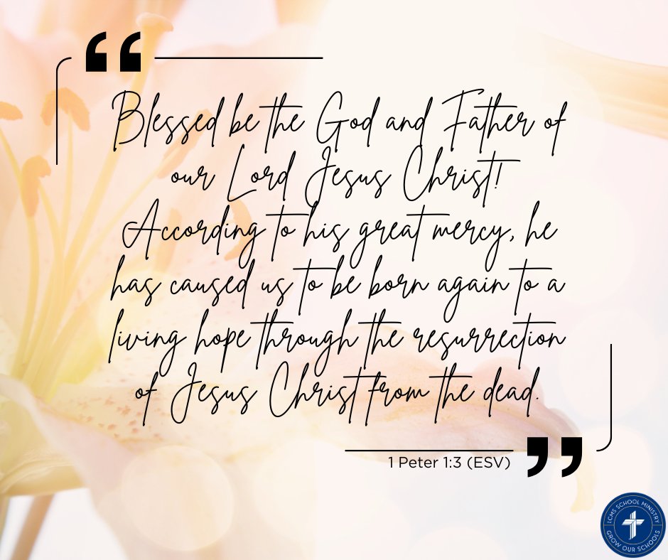 We’re wrapping up this Easter week with hearts full of resurrection joy. You’ve poured so much into your students, guiding their minds and showing them Christ’s love. As you head into the weekend, take a moment to rest in the promise of new life we celebrate this season. You’re