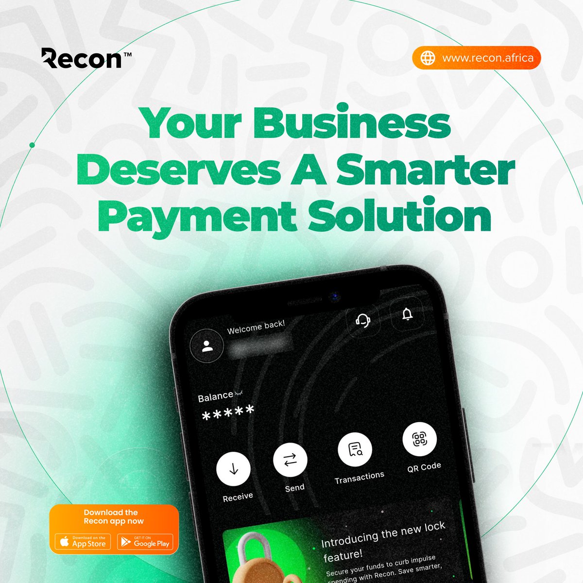 We recommend Recon for all your business transactions. 

Get Recon now👉🏽 recon.africa