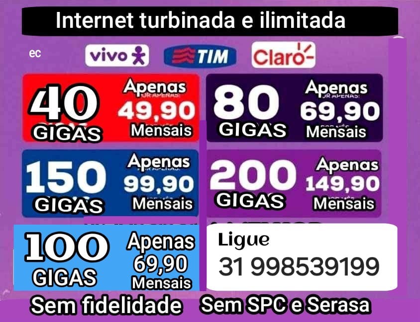 Não seja mais escravo do wifi. A Federal Associados chegrou a 14 anos para proteger seu patrimônio provocando economia em seus gastos com comunição, enviando até sua casa chip com muita internet e ligação ilimitada. Saiba mais aqui: juedir.com.br/federal-associ…