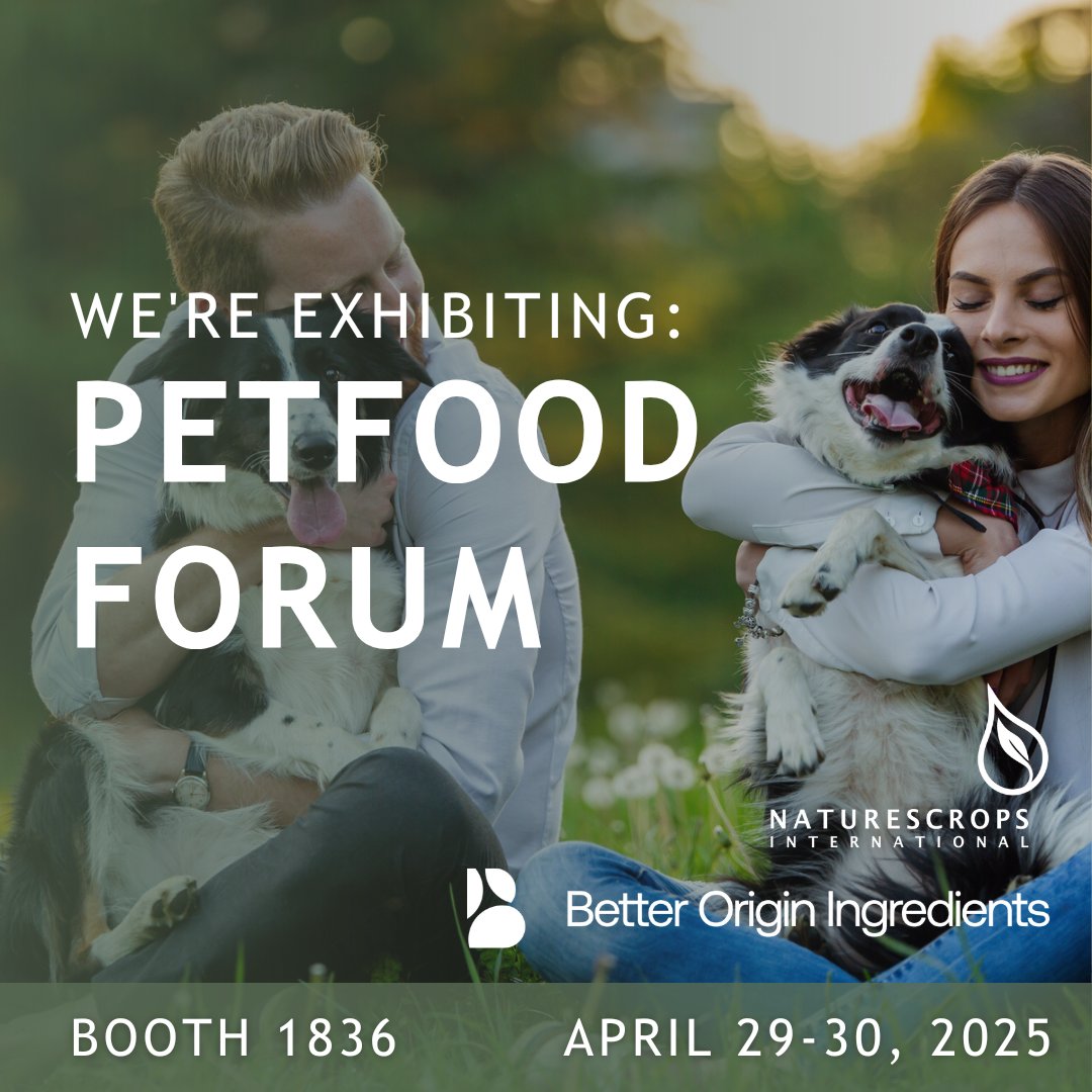 We’re excited to share that we will be exhibiting at PetFood Forum next week alongside our valued partners at Better Origin Ingredients! 🐾

Join us at Booth 1836 on April 29–30 as we spotlight the power of plant-based omegas in pet nutrition.

#Ahiflower #PetFoodForum #omegas