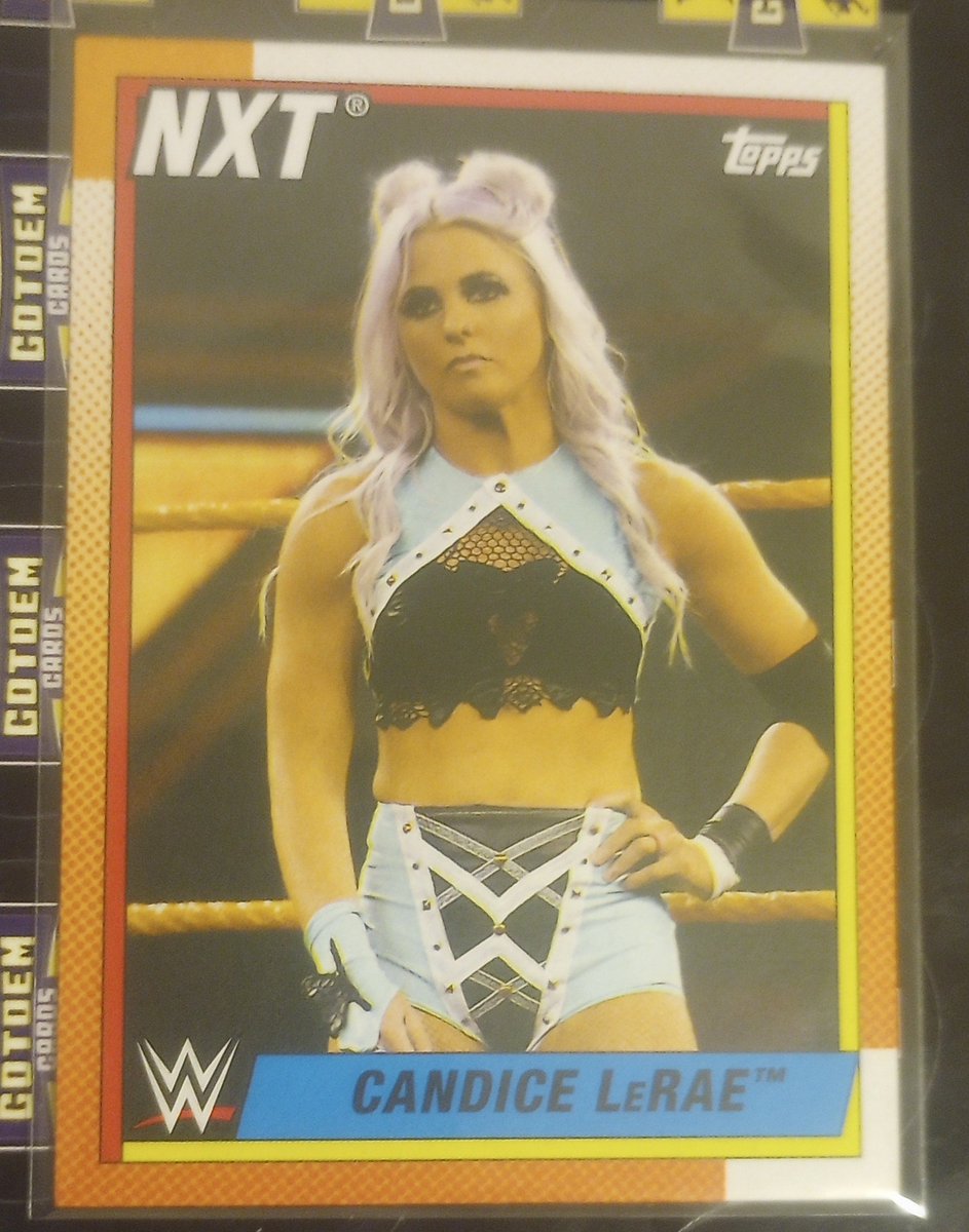 GotdemCards's tweet photo. Candice LeRae 2021 Topps WWE Heritage
$1.50 OBO
#THFpro #TheHobbyFamily
#CandiceLeRae #WWESmackDown #PoisonPixie #WWEWomen #NXTAlumni #WrestlingCouple #JohnnyGargano #WWE2K #IndieWrestling #PWGChampion https://t.co/k8gs7hUZwq