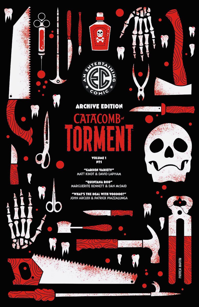 carlotazanahori's tweet image. So excited I can finally show you my archive edition cover for this new @OniPress series Catacomb of Torment!
With script by the one and only @mattkindt , @EvilMarguerite , John Acurdi and art by David Lapham , Dan McDaid and Patrick Piazzalunga !