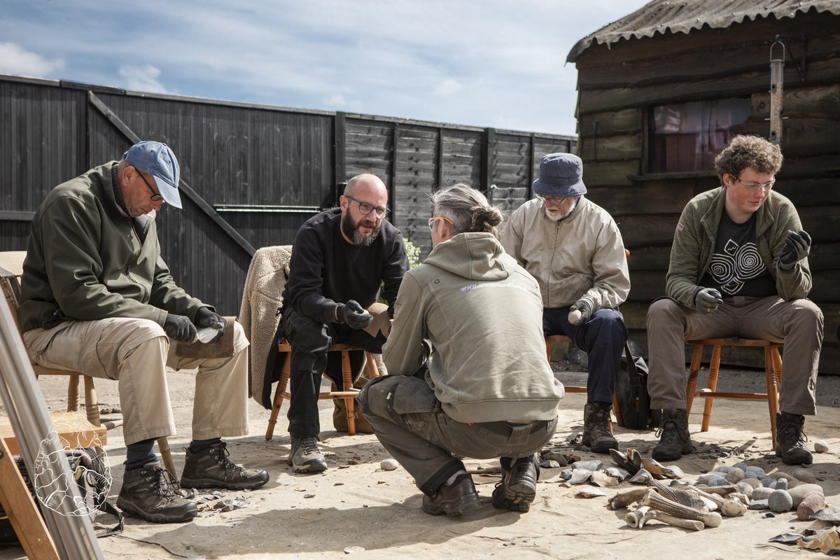Dr. James Dilley (@ancientcraftuk) on Twitter photo A great weekend of flintknapping in the Norfolk sunshine!
We had another fantastic group of students who went from core and flake technology to handaxe making in a matter of hours. 
Fancy joining us on  workshop? Check out the link:
ancientcraft.co.uk/workshops-and-… A great weekend of flintknapping in the Norfolk sunshine!
We had another fantastic group of students who went from core and flake technology to handaxe making in a matter of hours. 
Fancy joining us on  workshop? Check out the link:
ancientcraft.co.uk/workshops-and-…