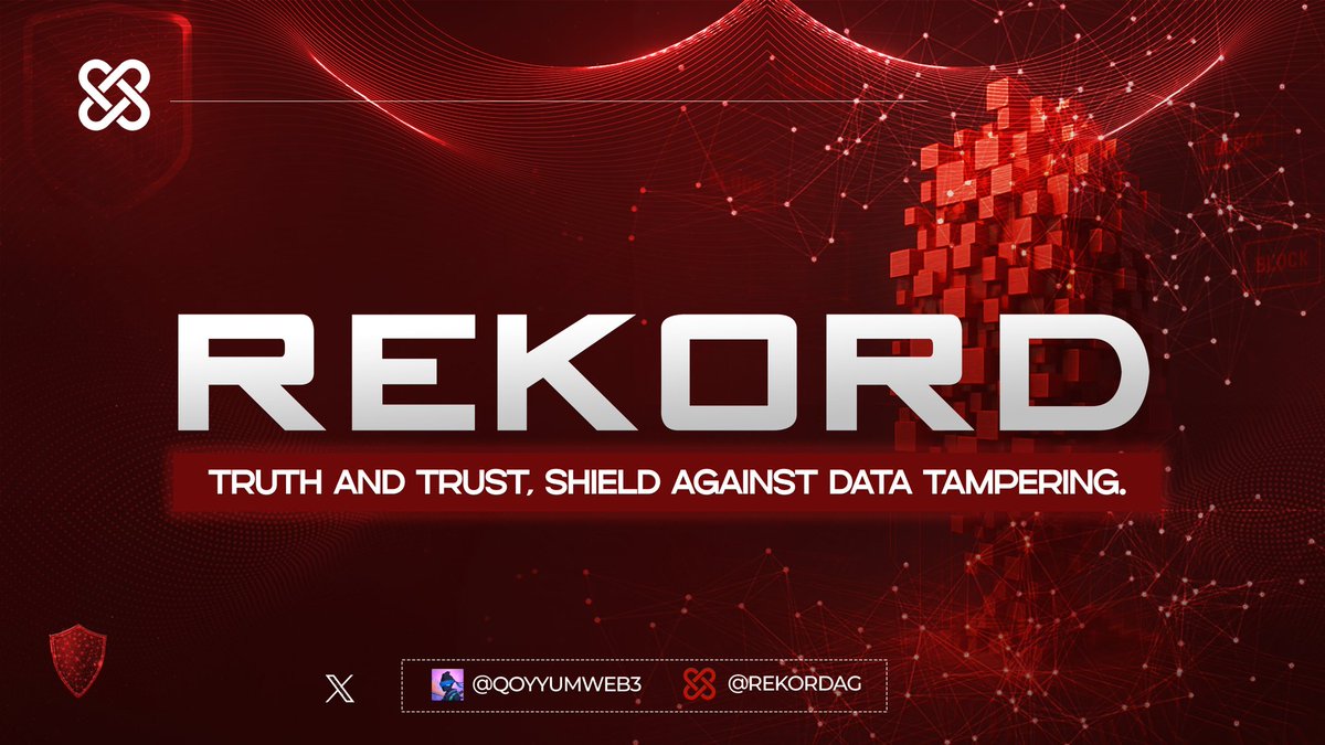 This piece, explains how <a href="/RekordAG/">Rekord AG</a>, stops the costliest data tampering disasters.

data tampering is a silent killer in every industry:

-one line of code changed — $100M gone.
-one changed digit can crash a plane.
-altered smart contract = silent rug pull.
-a single fake oracle
