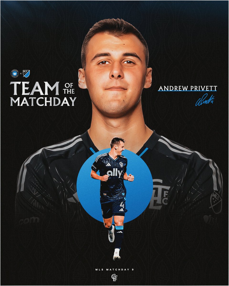 CharlotteFC's tweet photo. Scoresheet. Clean Sheet. Can't be beat. 

Andrew Privett's on the Team of the Matchday! 👑 https://t.co/pfqvtDbDEA