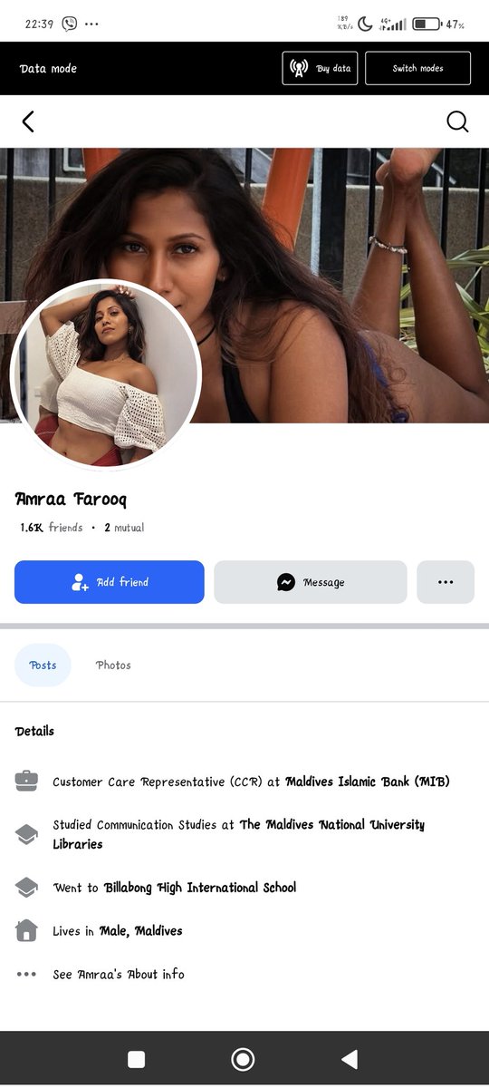 I'm not pretty sure how <a href="/mibmv/">MaldivesIslamicBank</a> find their staffs. She doesn't fit to be called a Muslim by appearance, too much westernship