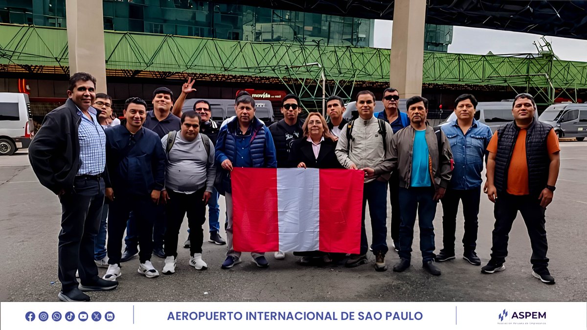 aspemperu1's tweet image. 📷 ¡Nuestra delegación empresarial ya llegó a São Paulo, Brasil!
Con mucha expectativa, los empresarios peruanos que viajan con ASPEM se preparan para participar en AUTOMEC 2025. 
#Aspem #brasil #Automec2025 #fyp #MisiónEmpresarial #ViajesDeNegocios #empresariosperuanos