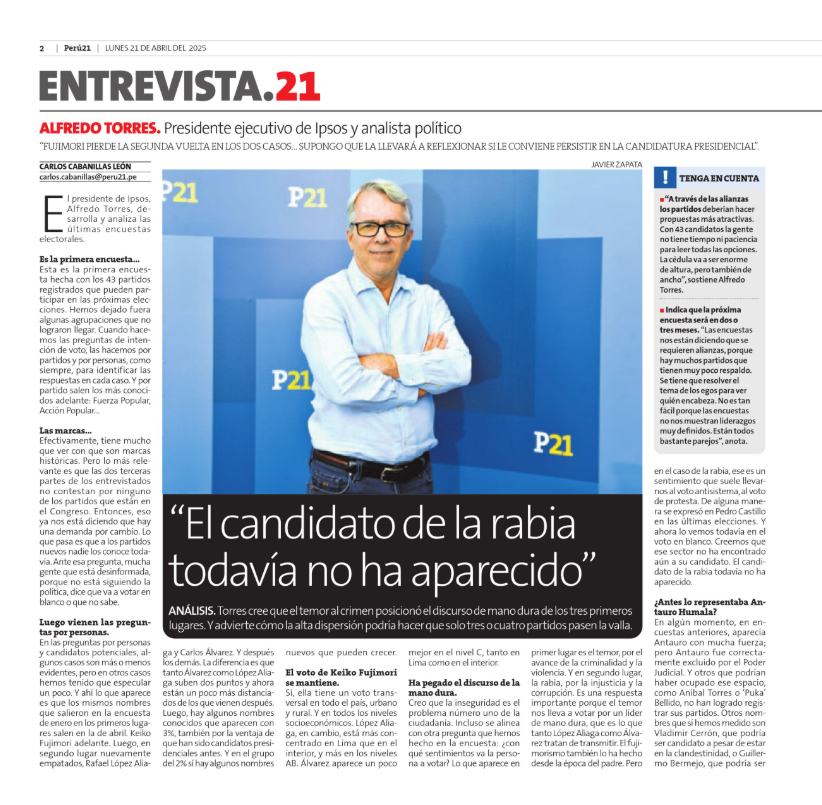 Ipsos Perú tweet media